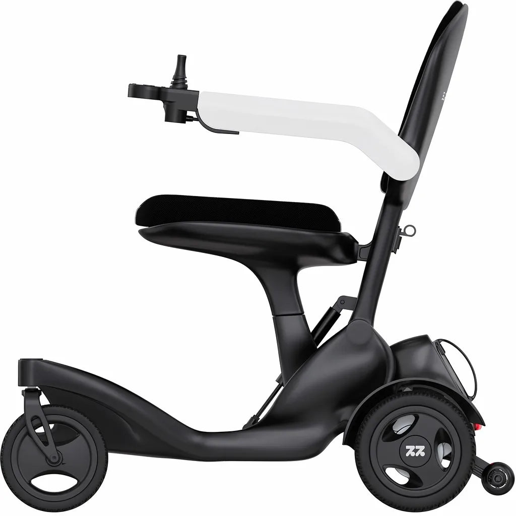 P2 Carbon Fiber Electric Wheelchair Side View