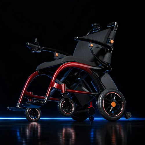 KANGFUWO D07T Carbon Fiber Electric Wheelchair — dark tech scene